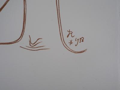 Jean COCTEAU : Faune songeur - Lithographie Signée 2
