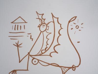 Jean COCTEAU: The Question of the Sphinx - Signed Lithograph 2