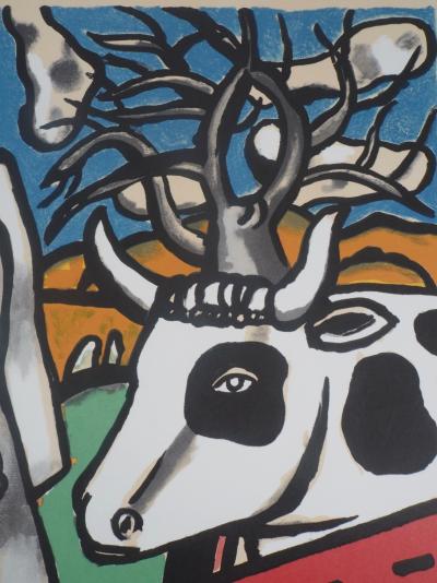Fernand LEGER : Chaise et vache - Lithographie signée 2
