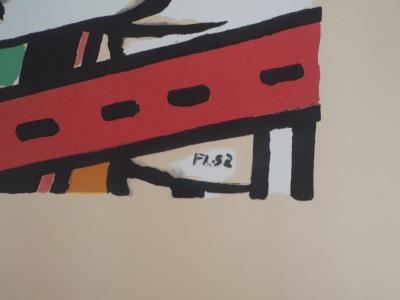 Fernand LEGER : Chaise et vache - Lithographie signée 2