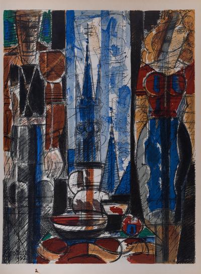 Marcel GROMAIRE - Flammes intérieures, 1952 - Lithographie 2