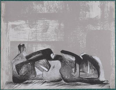 Henry MOORE - Reclinning figures, 1977 - Original lithograph 2