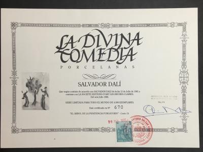Salvador DALI (d’après) - L’arbre de la repentance de la Divine Comédie - Céramique 2
