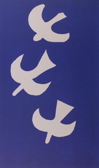Georges BRAQUE - Les oiseaux IV, 1955 - Lithographie originale 2