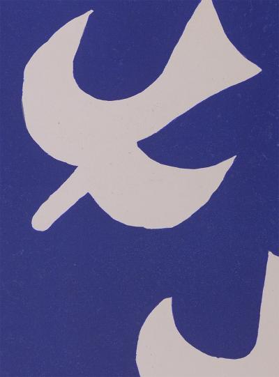 Georges BRAQUE - Les oiseaux IV, 1955 - Lithographie originale 2