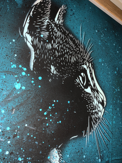 C215 (Christian Guemy)  Felix bleu, 2019 - Impression digitale signée par l’artiste 2
