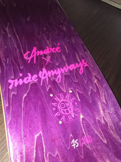 André Saraiva aka Mr André - Mr A Lamborghini Countach, 2018 - Skateboard signé 2