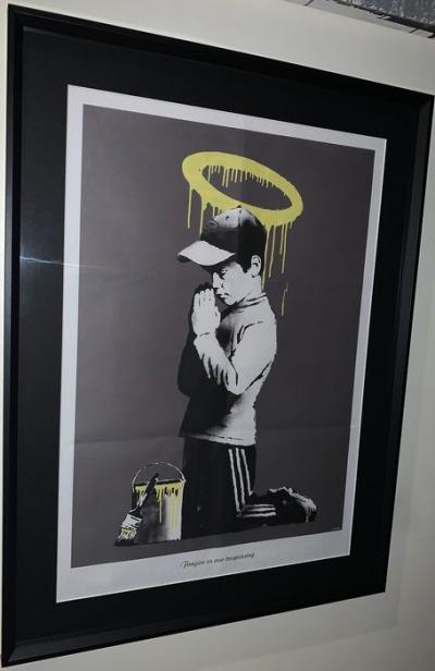 BANKSY  Forgive us our trespasses, 2010   Lithographie offset 2