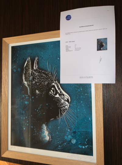 C215 (Christian Guemy)  Felix bleu, 2019 - Impression digitale signée par l’artiste 2