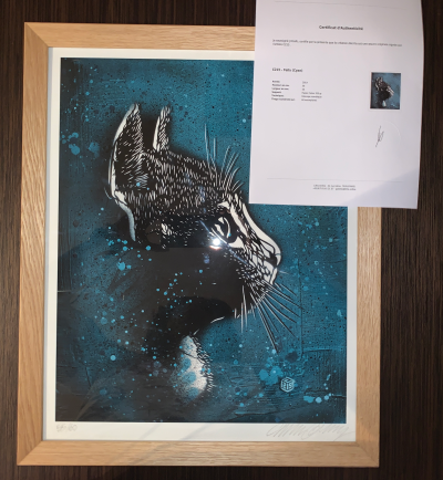 C215 (Christian Guemy)  Felix bleu, 2019 - Impression digitale signée par l’artiste 2