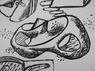 LE CORBUSIER : Unité, Mains et Symbole Infini, 1965 - Gravure originale Signée 2