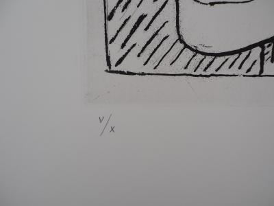 LE CORBUSIER : Unité, Mains et Symbole Infini, 1965 - Gravure originale Signée 2