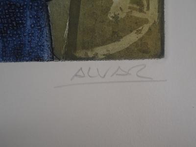 Alvar SUNOL - The Man and the Dove - Original signed engraving 2