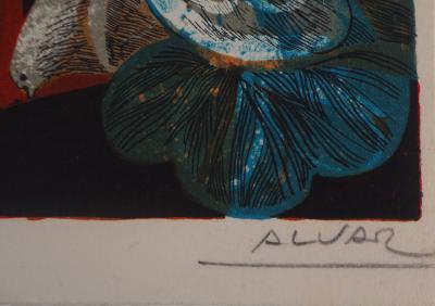 Alvar SUNOL - The Women With Doves - Signed Lithograph 2