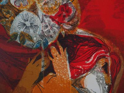 Alvar SUNOL - The Women With Doves - Signed Lithograph 2
