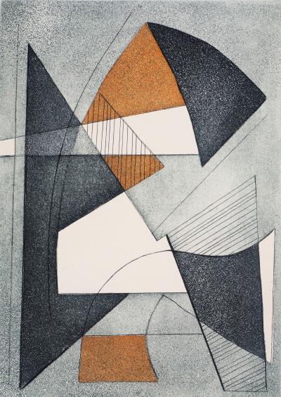 Alberto MAGNELLI : Projets de Pégase, 1962 - Gravure originale signée 2
