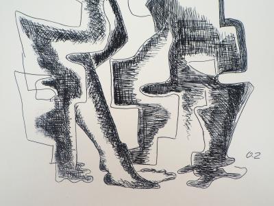 Ossip ZADKINE : Capital, 1962 - Gravure originale signée 2