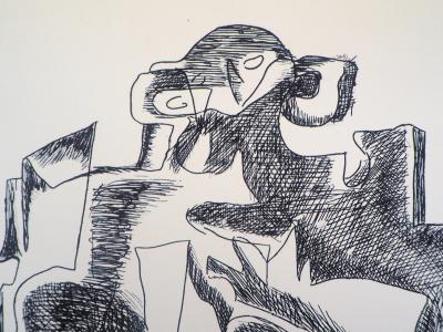 Ossip ZADKINE : Capital, 1962 - Gravure originale signée 2