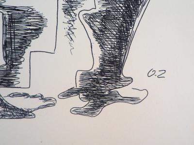 Ossip ZADKINE : Capital, 1962 - Gravure originale signée 2