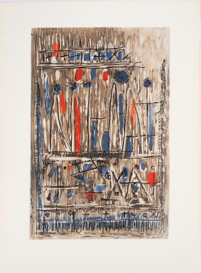 Roger BISSIERE : Centre, 1962 - Gravure originale 2