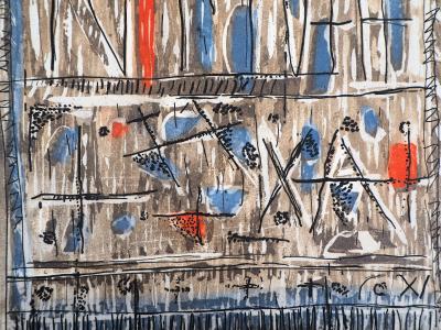 Roger BISSIERE : Centre, 1962 - Gravure originale 2