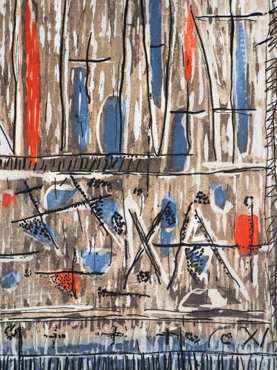 Roger BISSIERE : Centre, 1962 - Gravure originale 2