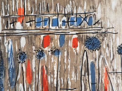 Roger BISSIERE : Centre, 1962 - Gravure originale 2