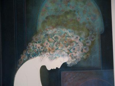 Guy RIBES : Nu au clair de lune - Lithographie Originale Signée 2