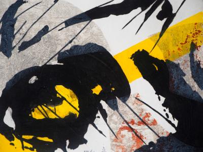 LIONEL : L'Origine du jaune - Gravure en carborundum signée 2