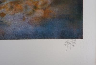 Guy RIBES - Nu au clair de lune - Lithographie originale signée 2