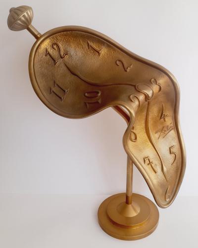 Salvador DALI (nachher) – Molle-Uhr, 1981 – Bronzeskulptur
