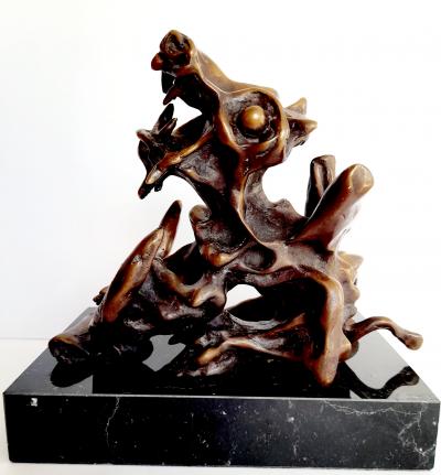 Salvador DALI (nach) Die Größe des Islam – 1974 – Skulptur (24 Karat vergoldete Sonderedition)