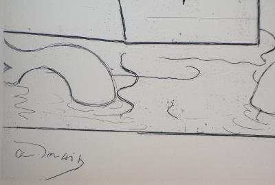 André DERAIN : Le Pont Neuf - 1937 - Gravure Originale Signée 2