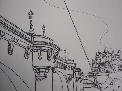 André DERAIN : Le Pont Neuf - 1937 - Gravure Originale Signée 2