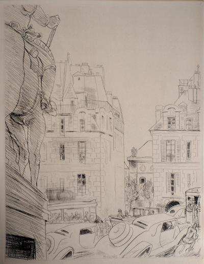 Jean-Gabriel DARAGNES - Présence de Paris -1937 - Gravure originale signée 2
