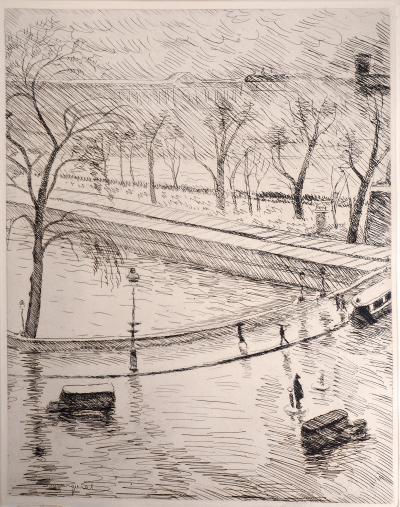 Albert MARQUET : Les quais de la Seine - 1937 - Gravure originale signée 2
