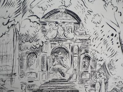 Othon FRIESZ : Fontaine du Jardin du Luxembourg - 1937 - Gravure Originale Signée 2