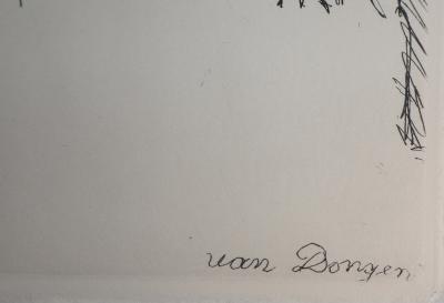 Kees VAN DONGEN  - Place Vendôme - 1937 - Gravure Originale Signée 2