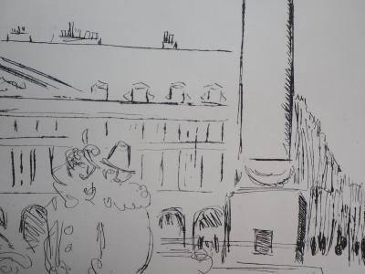 Kees VAN DONGEN  - Place Vendôme - 1937 - Gravure Originale Signée 2
