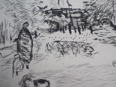 Pierre BONNARD : Le Parc Monceau - 1937 - Gravure Originale Signée 2