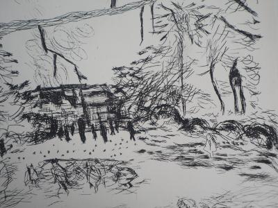 Pierre BONNARD : Le Parc Monceau - 1937 - Gravure Originale Signée 2