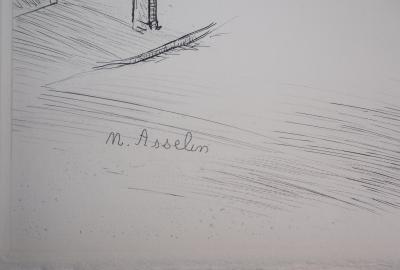 Maurice ASSELIN : Belleville a vol d’âme - 1937 - Gravure Originale Signée 2