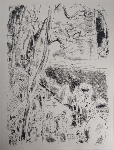 Gus BOFA : La Ménagerie du Jardin des Plantes - 1937 - Gravure Originale 2
