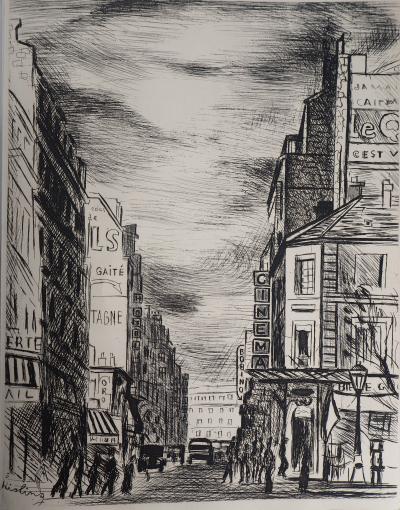 Moise KISLING : Montparnasse - 1937 - Gravure Originale Signée 2