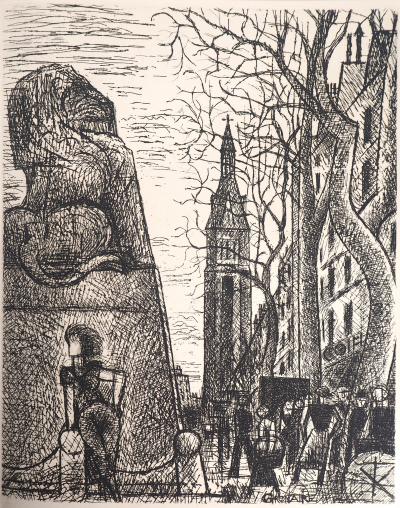 Marcel GROMAIRE : Petit-Montrouge - 1937 - Gravure Originale Signée 2