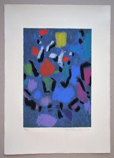 Max ACKERMANN - Sphérique en mouvement, 1952 - Sérigraphie originale signée et numérotée 2
