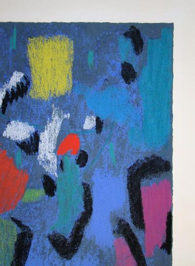Max ACKERMANN - Sphérique en mouvement, 1952 - Sérigraphie originale signée et numérotée 2