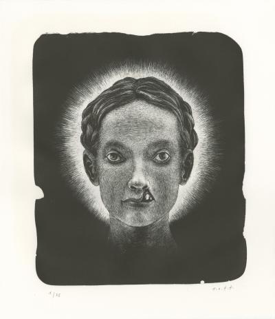 Thomas OTT - Die Heilige (La Sainte), 2018 - Lithographie  signée et numérotée 2
