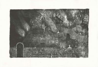 Brecht EVENS - Piscine des Rigoles, 2018 - Lithographie signée et numérotée 2