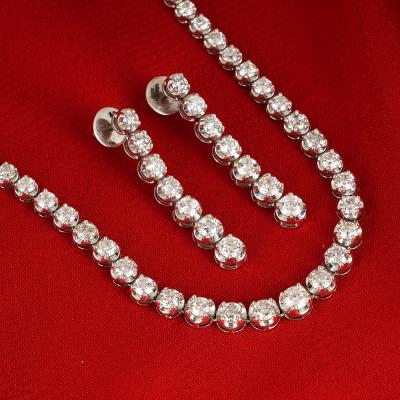 Diamond solitaire string necklace on sale